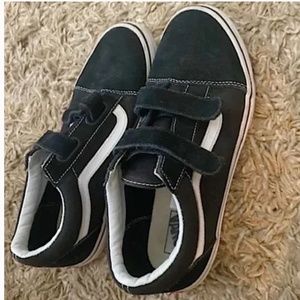 Black Velcro Vans